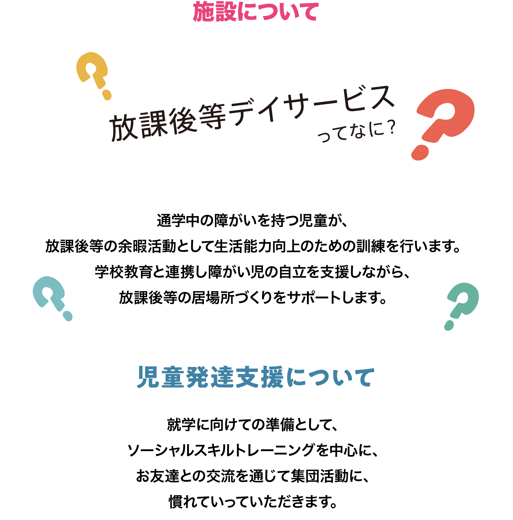 施設について